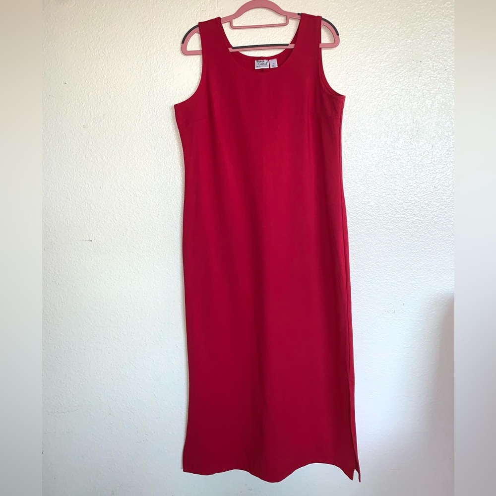 Women with Control- Red Sleeveless Petite Dress